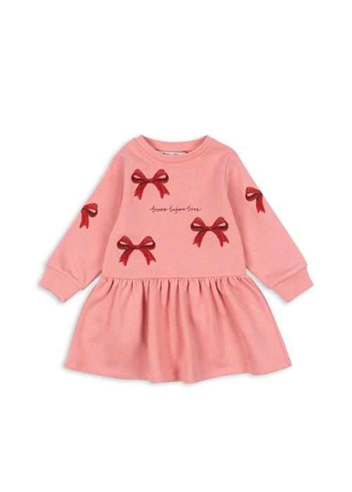 Konges Sløjd Lou Sweatdress Med Sløjfe Strawberry Ice  Strawberry Ice 4 Y    4 år  kvinde