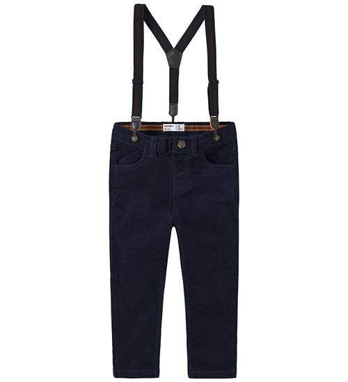 Name It Fløjlsbukser - NmmRyan - Slim - Navy Blazer