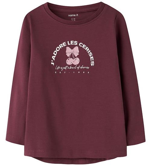 Name It Bluse - NmfVix - Burgundy/Cerises