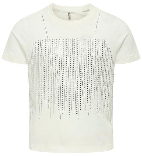 Kids Only T-shirt - KogBillie - Stone Top - Cloud Dancer/ Rhines