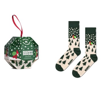 Se Happy socks Strømper Snow Globe Gift Set Mørkgrøn  modal Str 41/46 ved Timarco