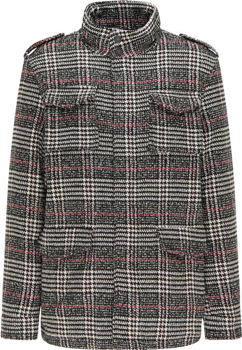 MO Overgangsjakke  pastelrød / sort / hvid