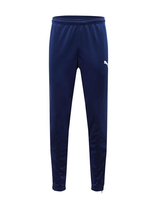 PUMA Sportsbukser 'TeamRise'  navy / hvid