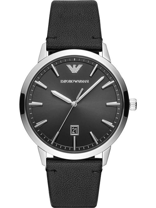 Emporio Armani Analogt ur  sort / sølv