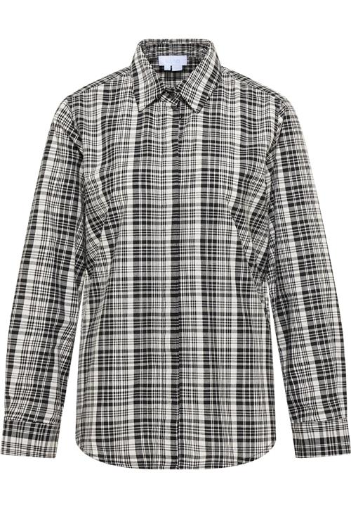 usha BLUE LABEL Bluse  sort / hvid