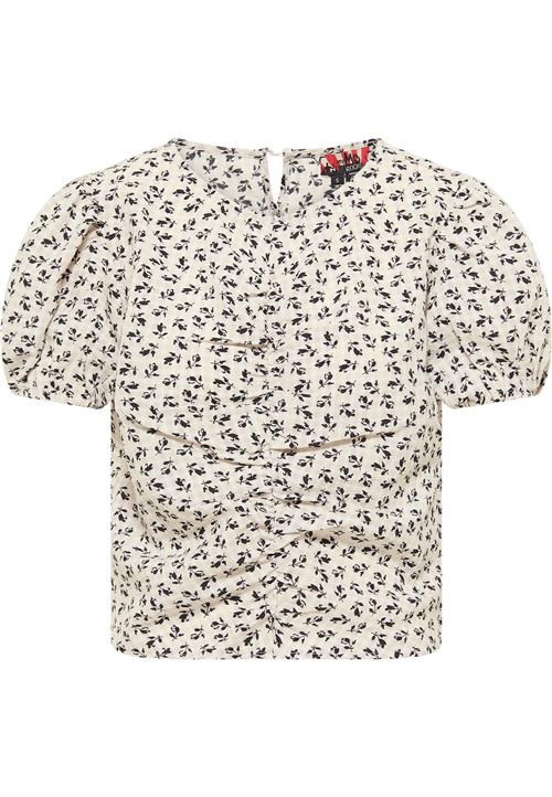 myMo ROCKS Bluse  sort / uldhvid