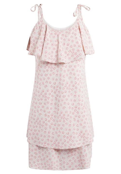 MYMO Sommerkjole  pastelgrøn / gammelrosa / pastelpink / hvid