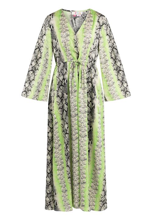 IZIA Kjole  grå / lysegrøn / sort