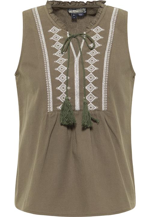 DreiMaster Vintage Overgangsjakke  khaki / hvid