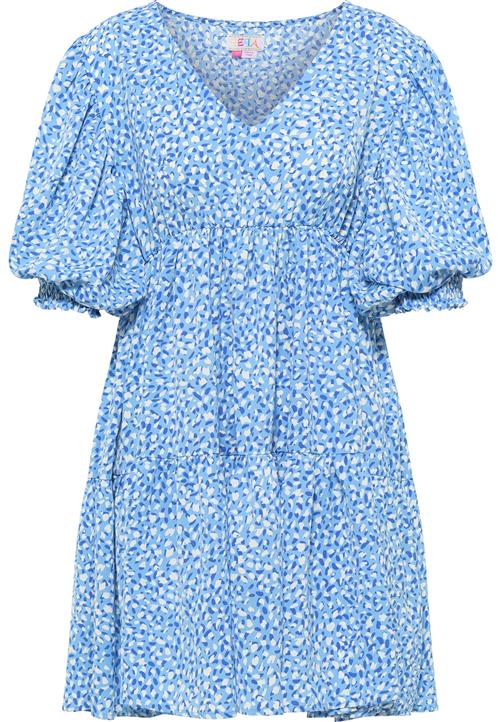 IZIA Kjole 'Gaya'  blå / azur / hvid