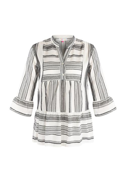 IZIA Tunika  grå / hvid