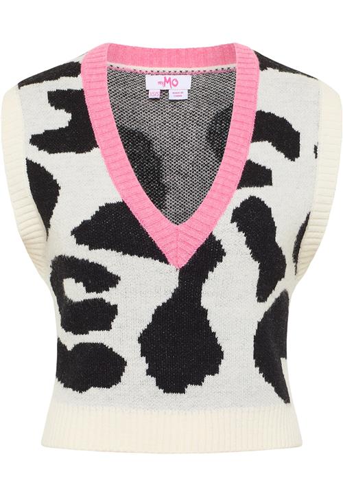 MYMO Pullover  lysebeige / pink / sort