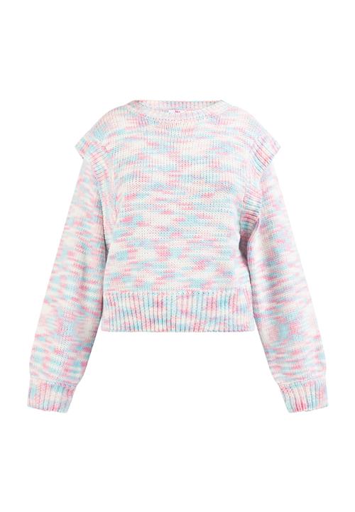 Se MYMO Pullover  jade / pink / hvid ved About You