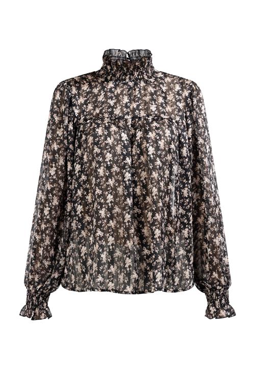 DreiMaster Vintage Bluse  rosé / gammelrosa / sort