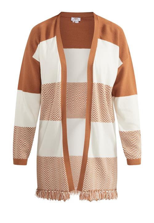 Se usha FESTIVAL Cardigan 'Carnea'  beige / creme / brun ved About You