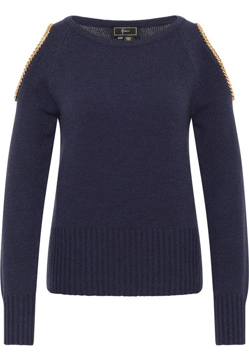 faina Pullover 'Tuxe'  marin / guld