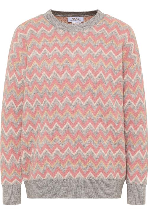 usha FESTIVAL Pullover 'Festival'  grå / lyserød / hvid