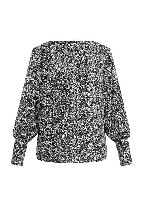 DreiMaster Klassik Bluse  sort / hvid