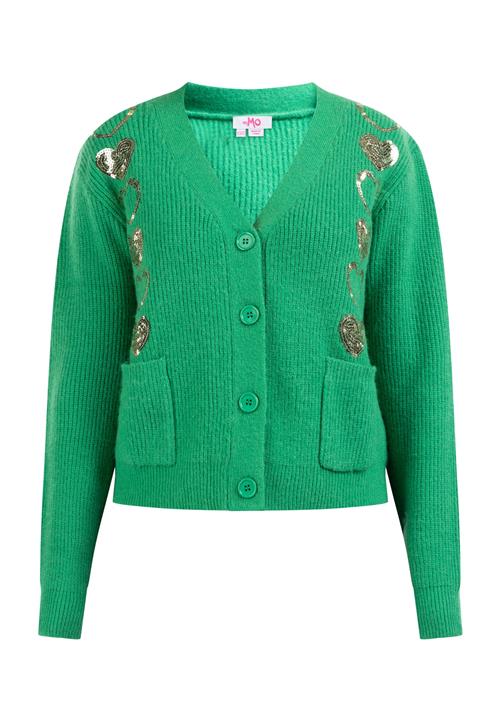 MYMO Cardigan 'Nolie'  guld / græsgrøn