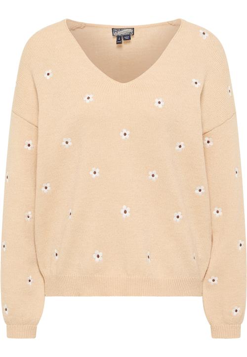 DreiMaster Vintage Pullover 'Idem'  beige / brun / hvid