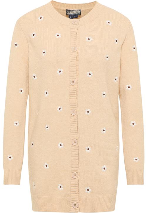 DreiMaster Vintage Cardigan  beige / rød / hvid