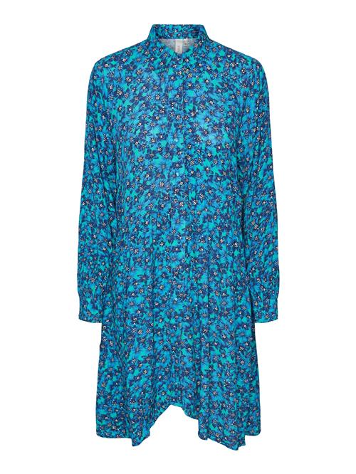 YAS Blusekjole 'POLLY'  blå / jade / sort / hvid