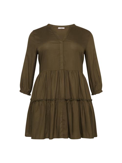 ABOUT YOU Curvy Kjole 'Isabell Dress'  mørkegrøn