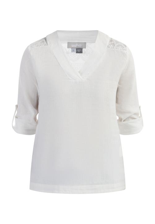 Se Usha Bluse  hvid ved About You