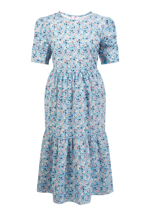 MYMO Sommerkjole  navy / lyseblå / pink / hvid