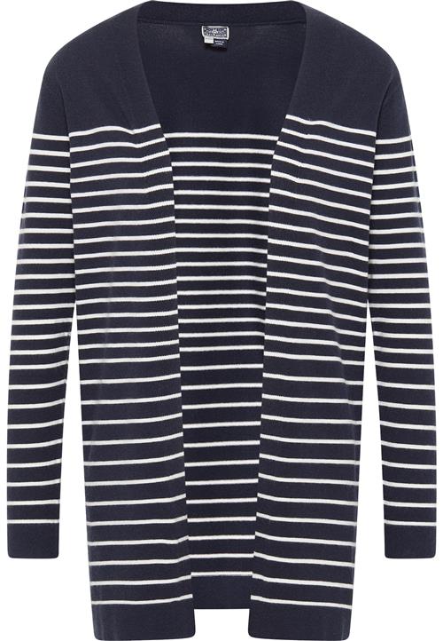 DreiMaster Maritim Cardigan 'Kilata'  natblå / hvid