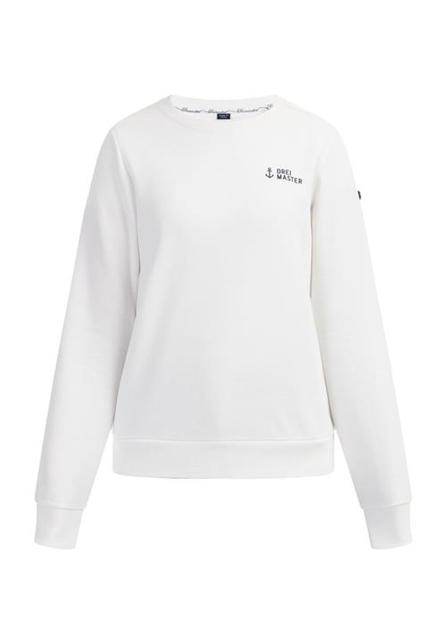 DreiMaster Maritim Sweatshirt 'Kilata'  sort / hvid