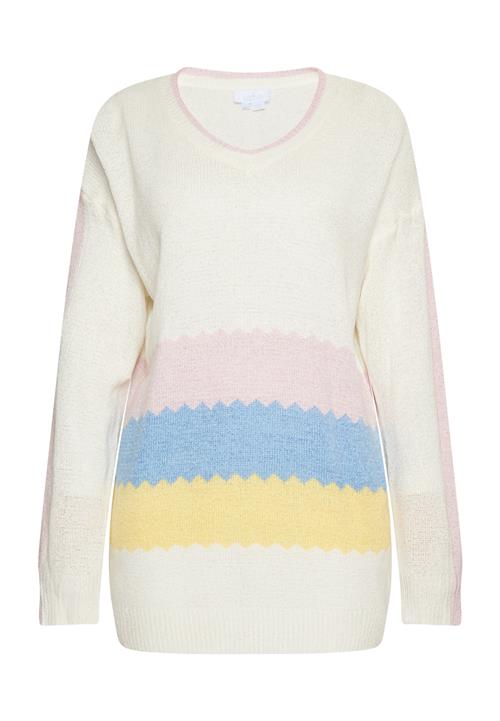 usha BLUE LABEL Pullover  blå / gul / gammelrosa / hvid