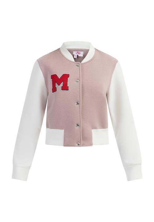 MYMO Overgangsjakke  gammelrosa / rød / offwhite