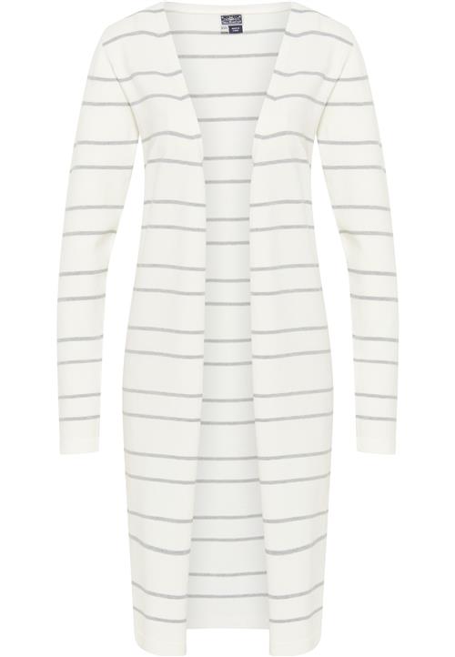 DreiMaster Maritim Cardigan  grå / hvid