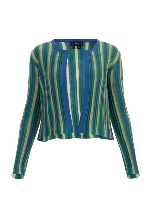 faina Cardigan  beige / blå / græsgrøn