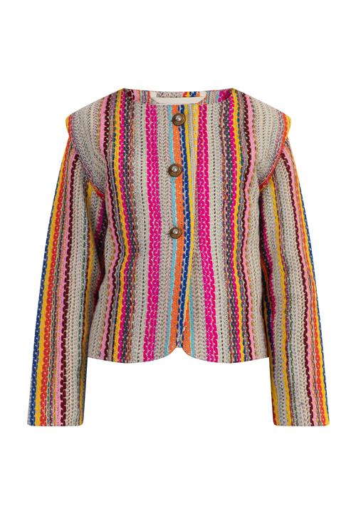 IZIA Overgangsjakke  beige / blå / gul / pink