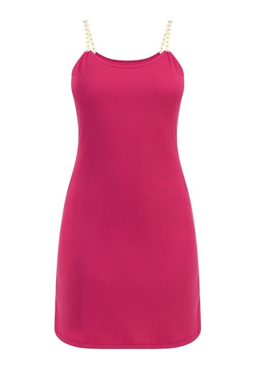 MYMO Kjole  gul / pink / hvid