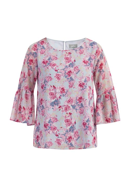 Usha Bluse  sand / pastelblå / pink / lys pink