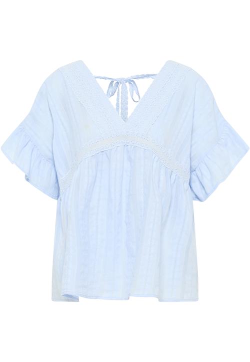 DreiMaster Vintage Tunika  pastelblå / lyseblå / offwhite