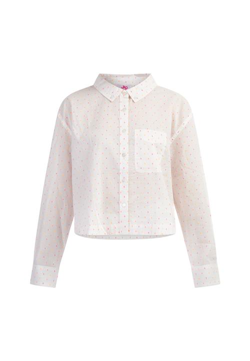 MYMO Bluse  lyseorange / lys pink / hvid