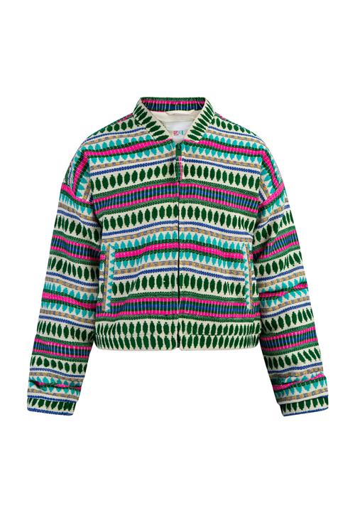 IZIA Overgangsjakke  turkis / grøn / pitaya