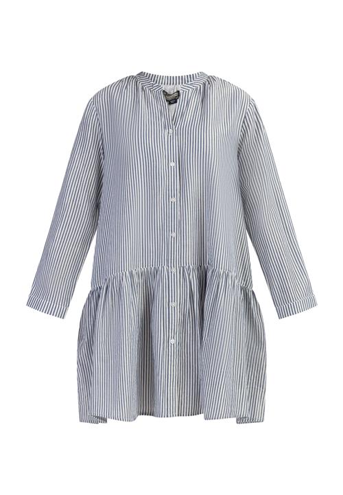 DreiMaster Vintage Blusekjole 'Bridgeport'  dueblå / sølv / hvid