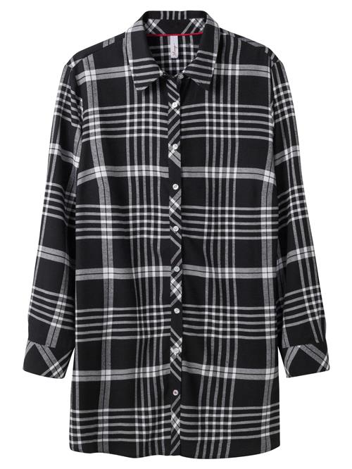 SHEEGO Bluse  sort / hvid