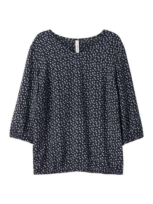 SHEEGO Tunika  natblå / hvid