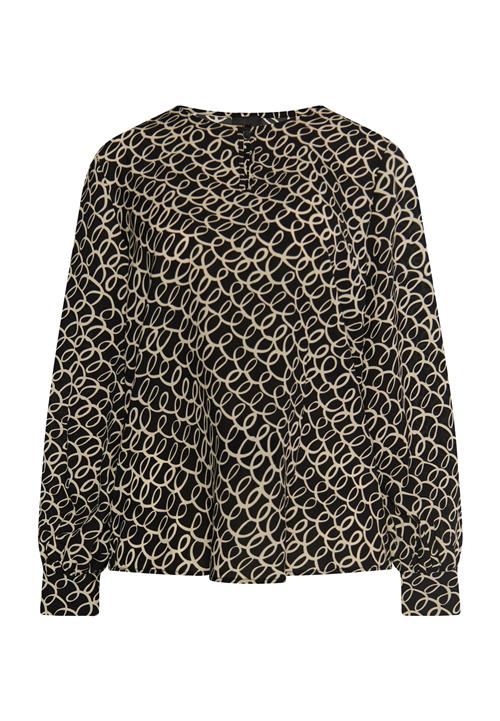 DreiMaster Klassik Bluse  beige / sort