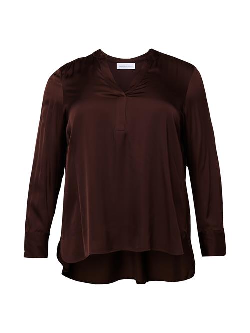Selected Femme Curve Bluse  mørkebrun