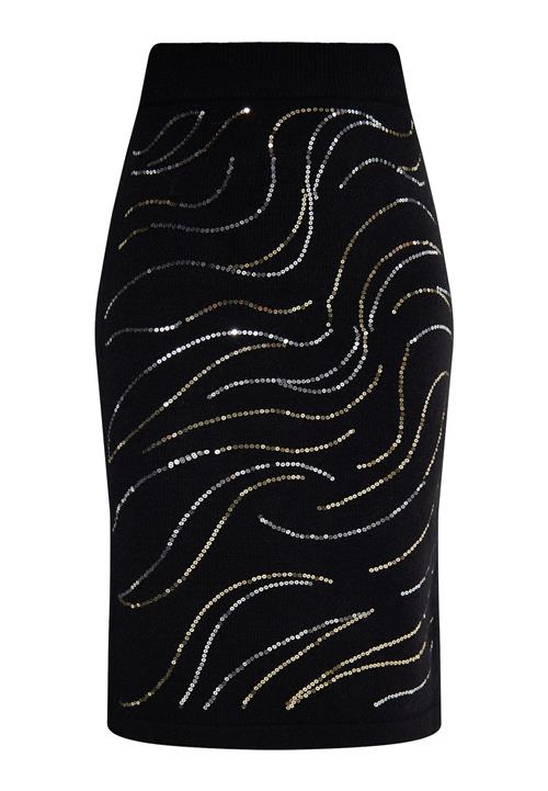 usha BLACK LABEL Nederdel  guld / sort