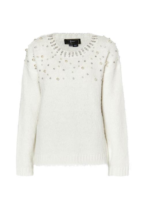 faina Pullover  transparent / hvid / perlehvid
