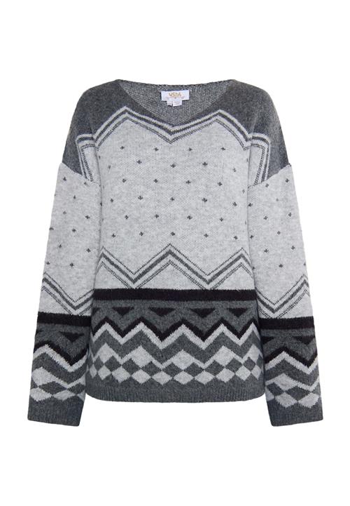 usha FESTIVAL Pullover 'Rakata'  grå / lysegrå / mørkegrå