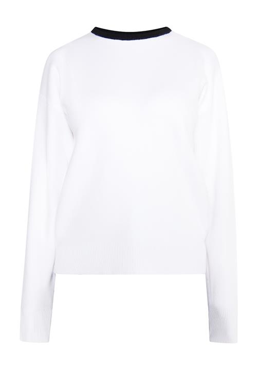 usha BLACK LABEL Pullover 'Nowles'  sort / hvid